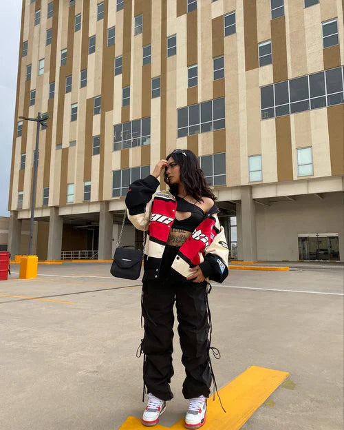 AIR F1 Racing Leather Jacket for Men