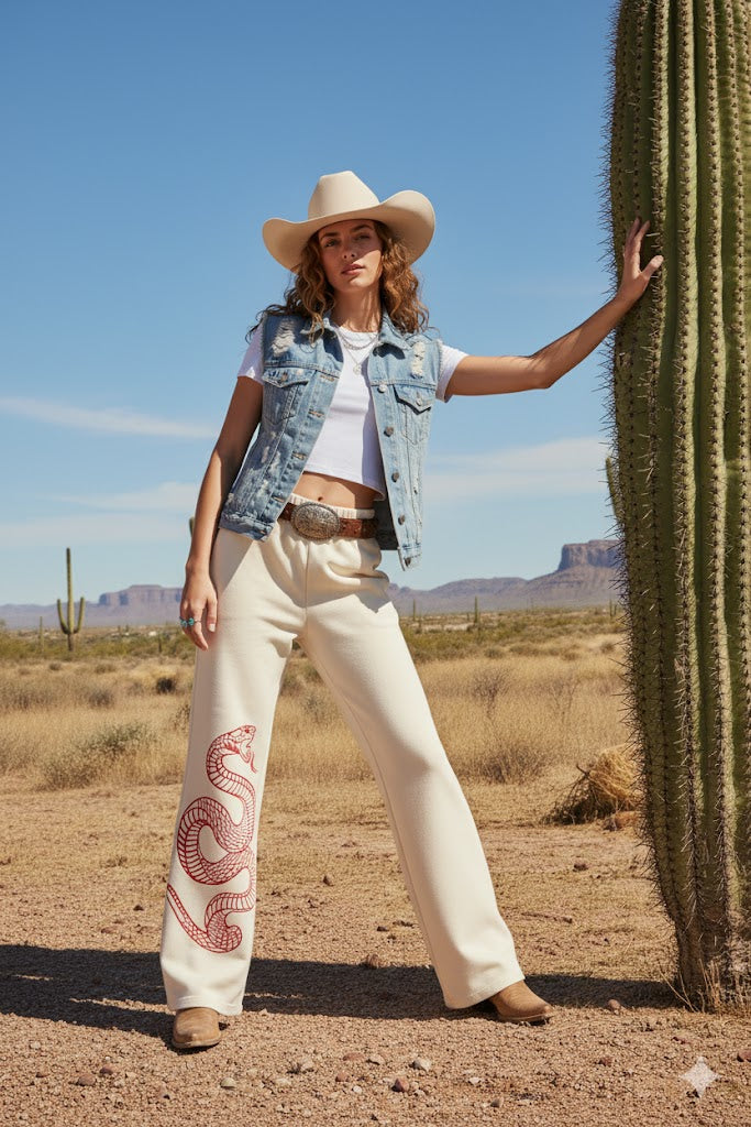 Relaxed oversized streetwear look – Off White WesternVibe edition