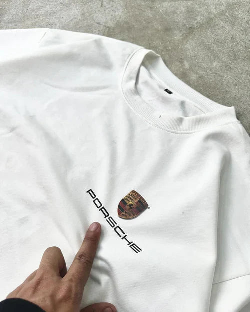 Porsche 911 Graphic T-Shirt Flat Lay – WesternVibe Fashion