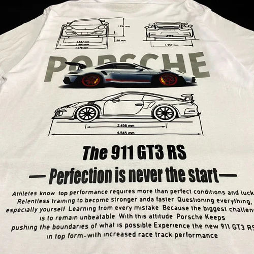 Back design of Porsche 911 T-Shirt – bold car print streetwear