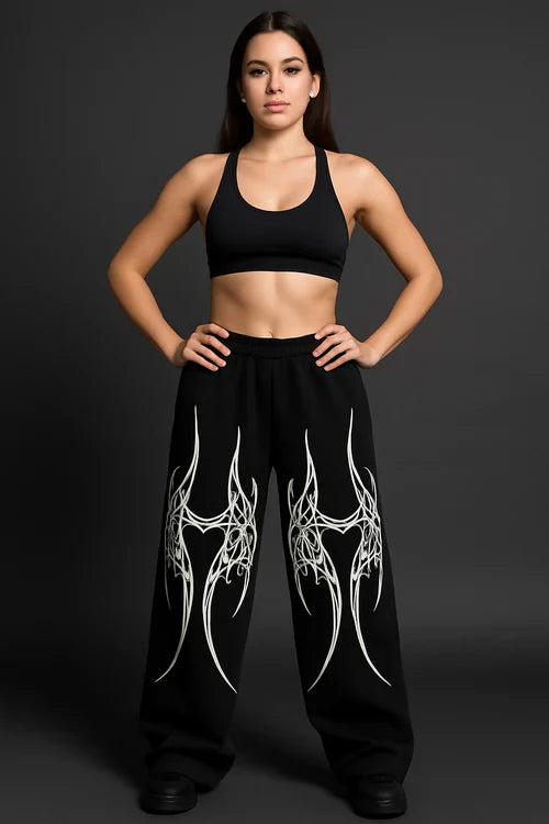 Oversized baggy pant aesthetic – Hustlera Built Different design