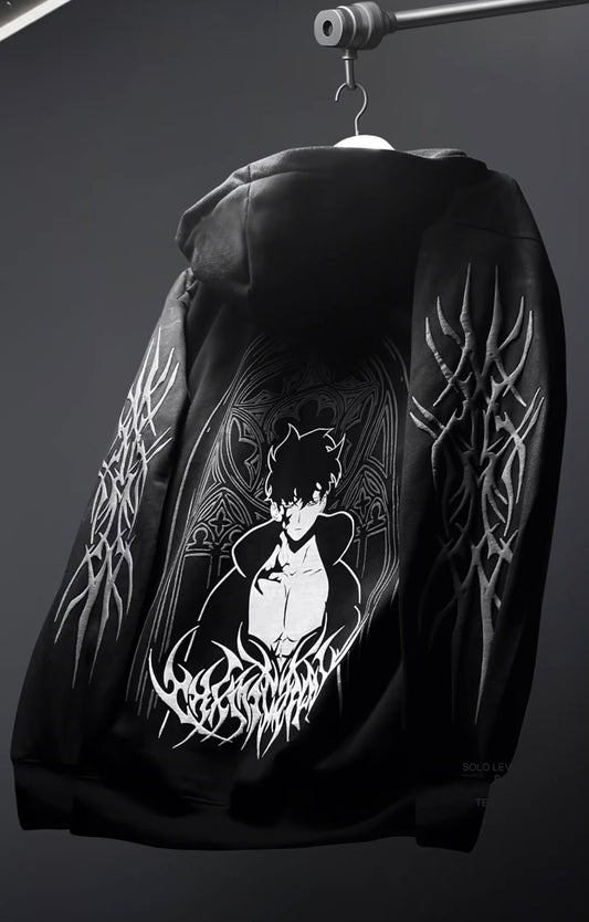 Solo Leveling Jin Woo Zipper Balaclava – Shadow Hunter Style | WesternVibe®