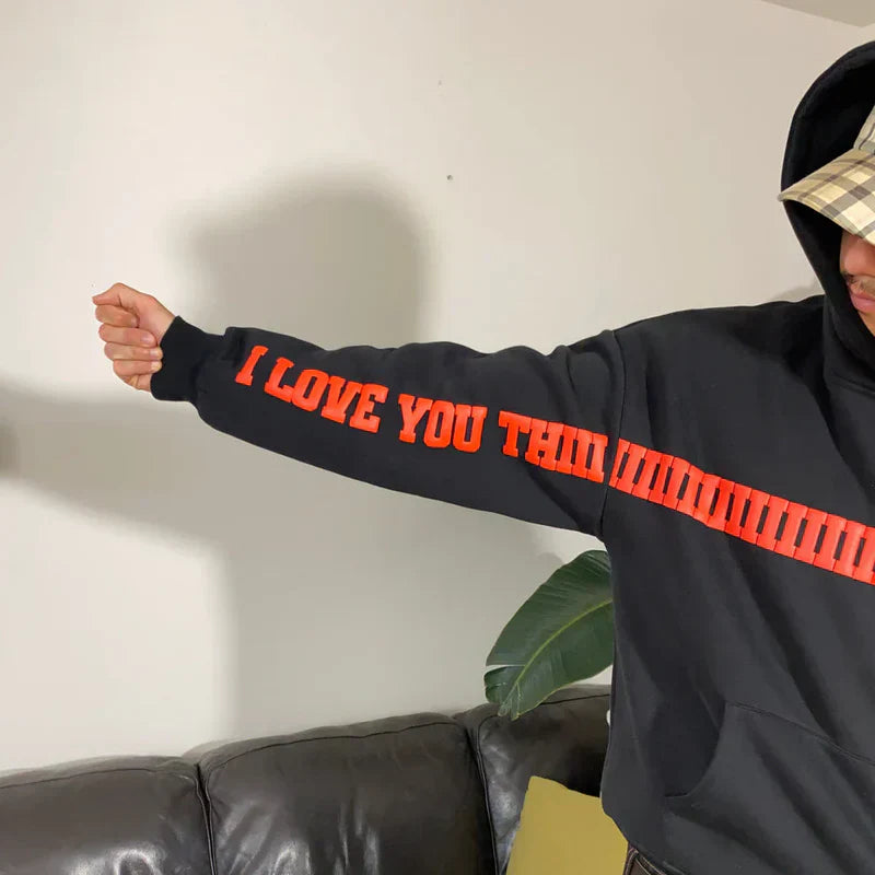 I Love You This Much Hoodie Oversized Comfort Streetwear by WesternVibe®