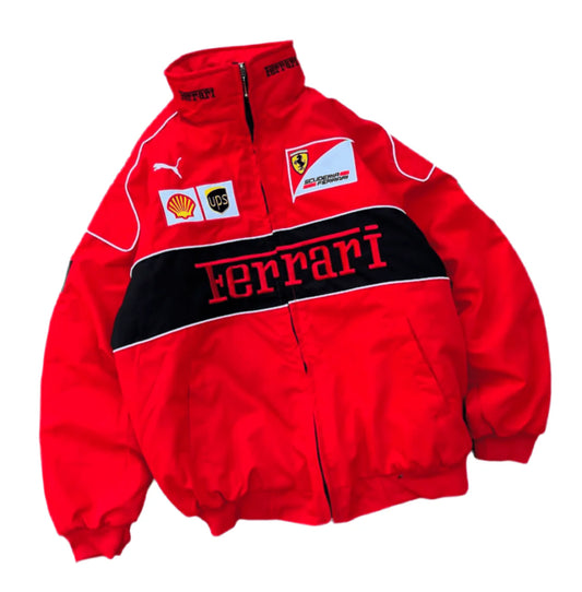 Red Ferrari F1 Racing Jacket – Formula 1 Motorsport Track Jacket