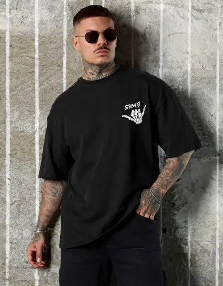 Trendy Black Oversized Unisex T-Shirt – Bold Streetwear Essential | WesternVibe®